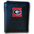 Georgia Bulldogs Leather Tri-fold Wallet